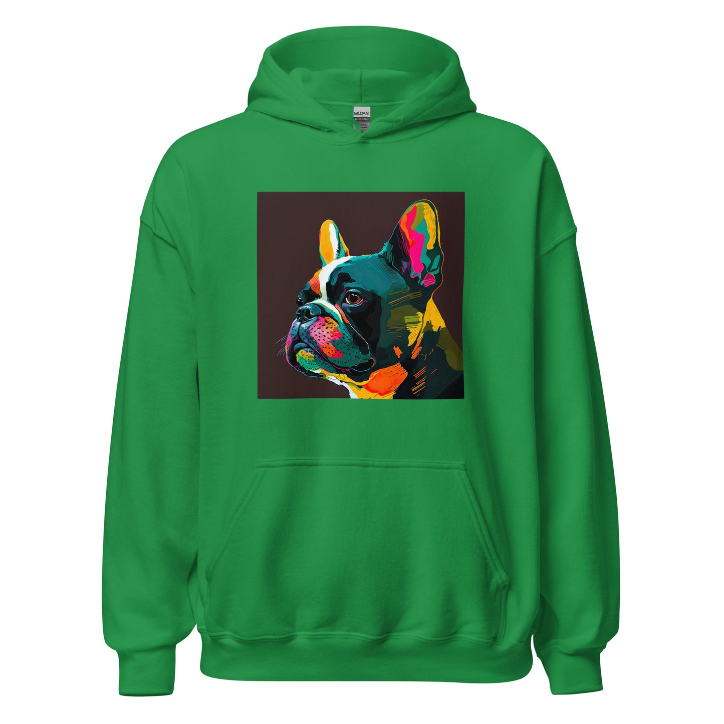 French Bulldog Boston Terrier Psychedelic Pop Art Hoodie