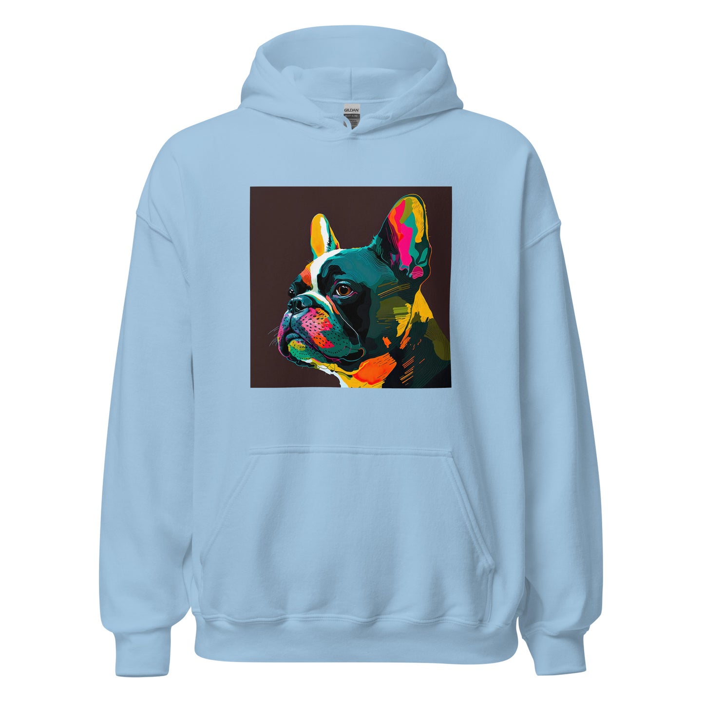 French Bulldog Boston Terrier Psychedelic Pop Art Hoodie