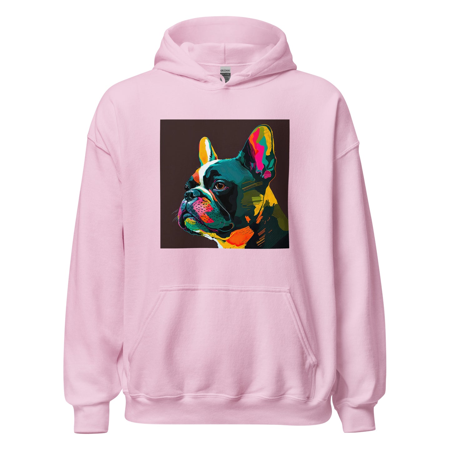 French Bulldog Boston Terrier Psychedelic Pop Art Hoodie