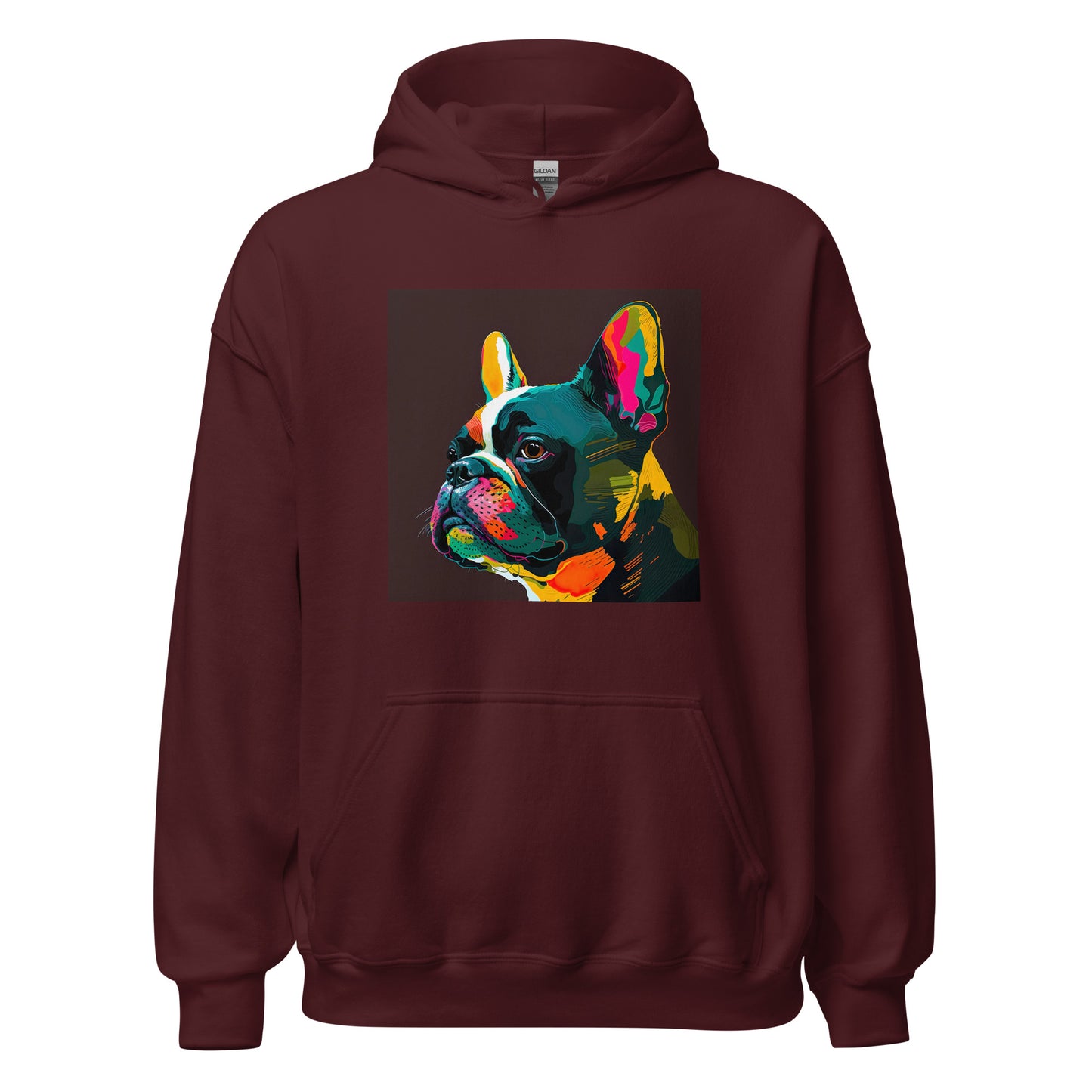 French Bulldog Boston Terrier Psychedelic Pop Art Hoodie