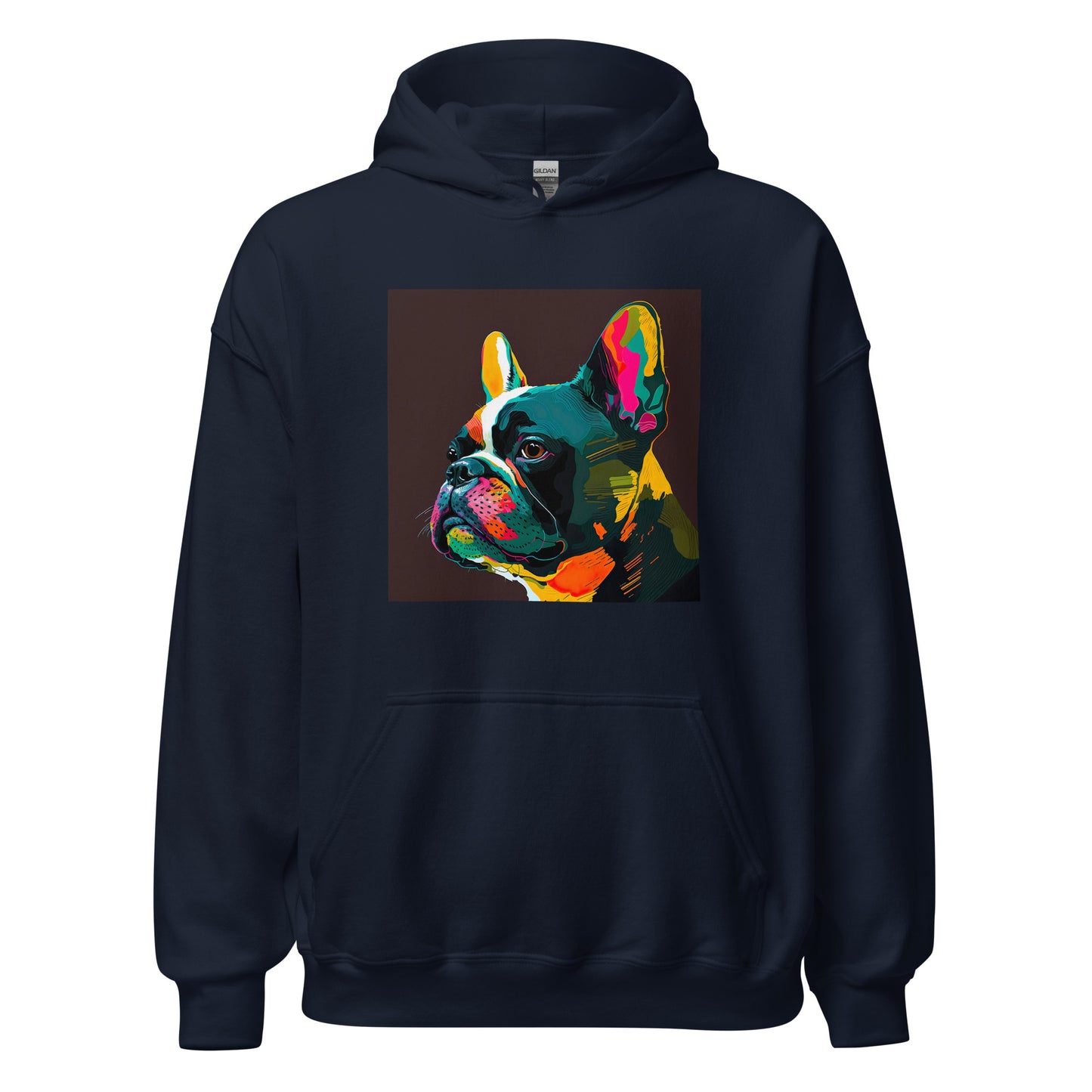 French Bulldog Boston Terrier Psychedelic Pop Art Hoodie