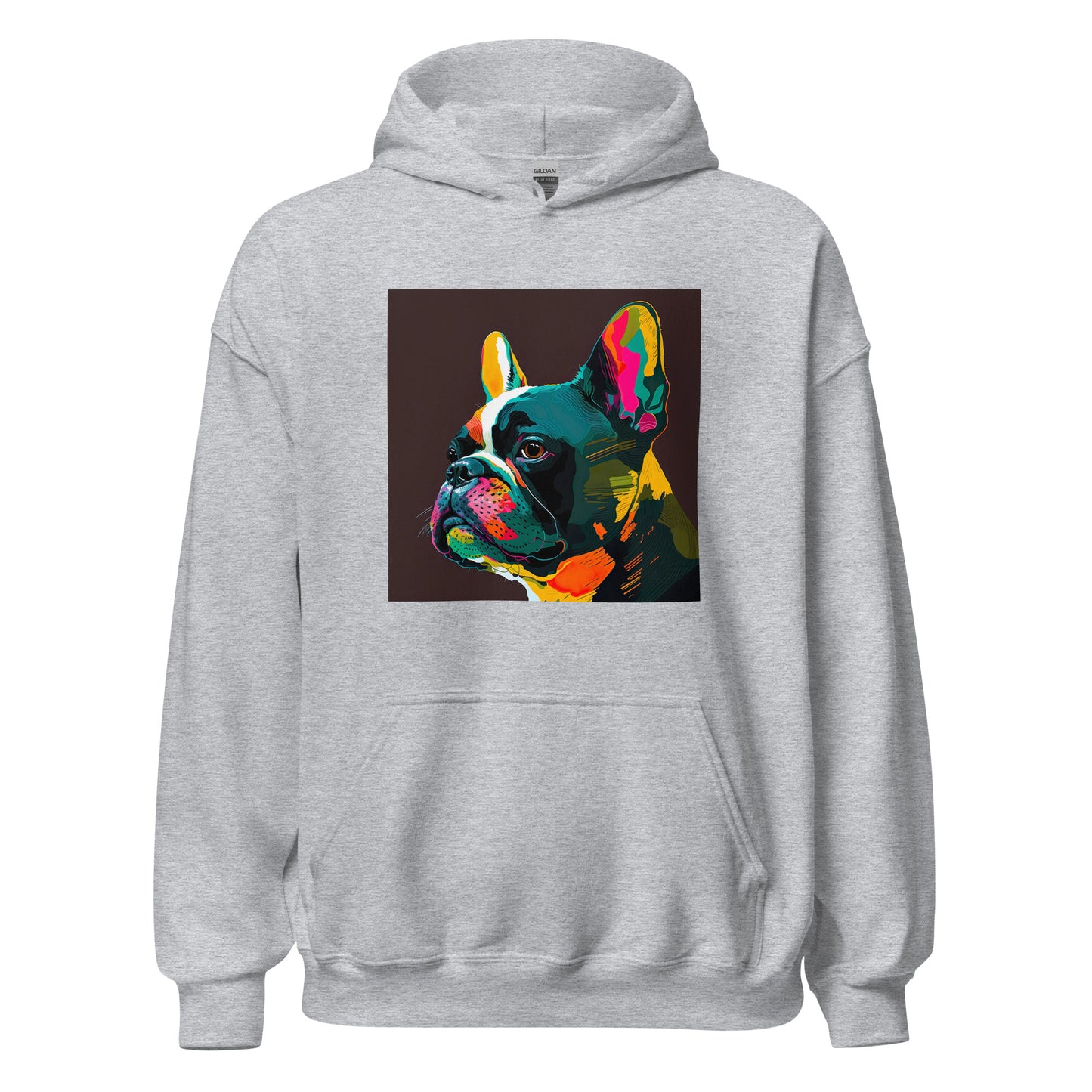 French Bulldog Boston Terrier Psychedelic Pop Art Hoodie