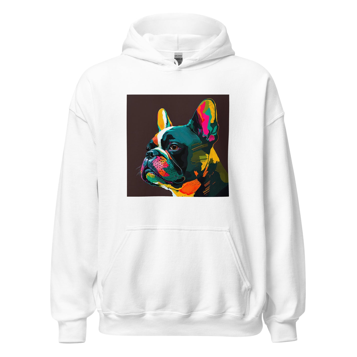 French Bulldog Boston Terrier Psychedelic Pop Art Hoodie